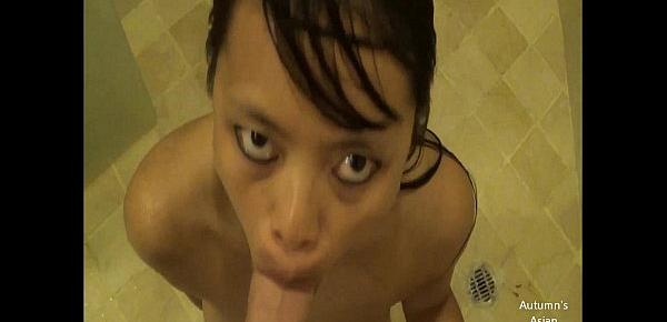  Hot Asian Shower BJ In The Dominican Republic!